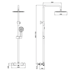 Vellamo Connect Complete Bathroom Suite with Shower Bath