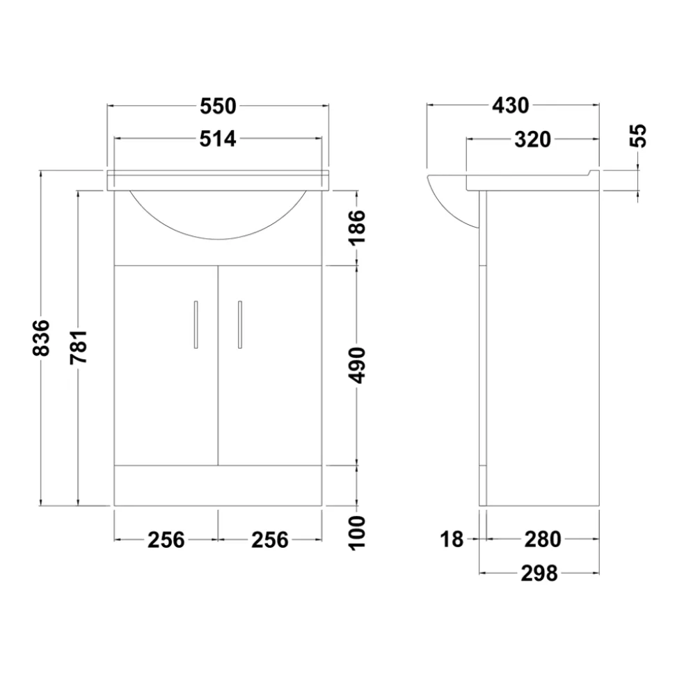 Vellamo Connect Complete Modern Bathroom Suite with Vanity Unit