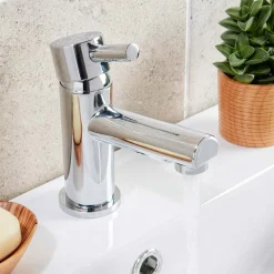 Vellamo Connect Full Bathroom Suite with 1700mm L Shaped Shower Bath
