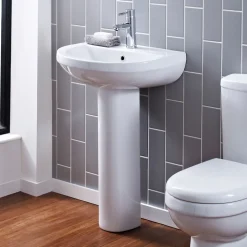 Vellamo Connect 550mm Full Pedestal & Basin