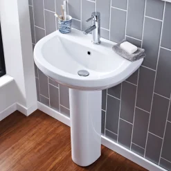 Vellamo Connect 550mm Full Pedestal & Basin