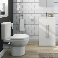 Vellamo Connect Rimless Close Coupled Toilet & Soft Close Seat