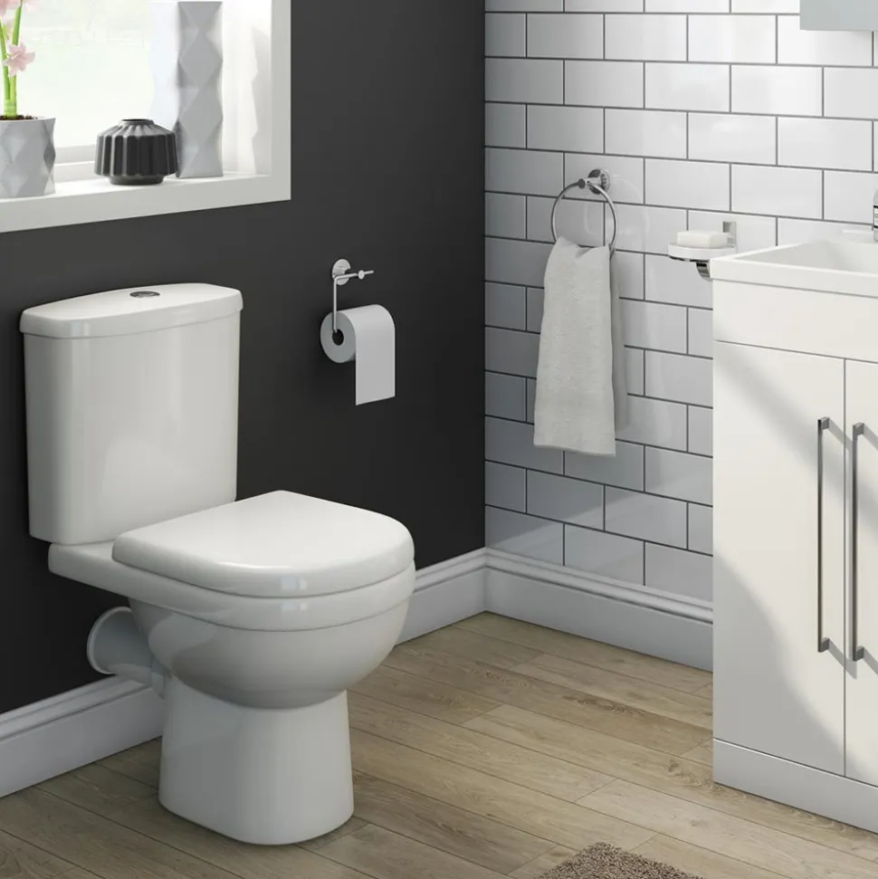 Vellamo Connect Rimless Close Coupled Toilet & Soft Close Seat