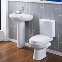Vellamo Connect Rimless Close Coupled Toilet & Soft Close Seat