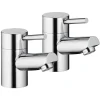 Vellamo Curvo Basin Pillar Taps