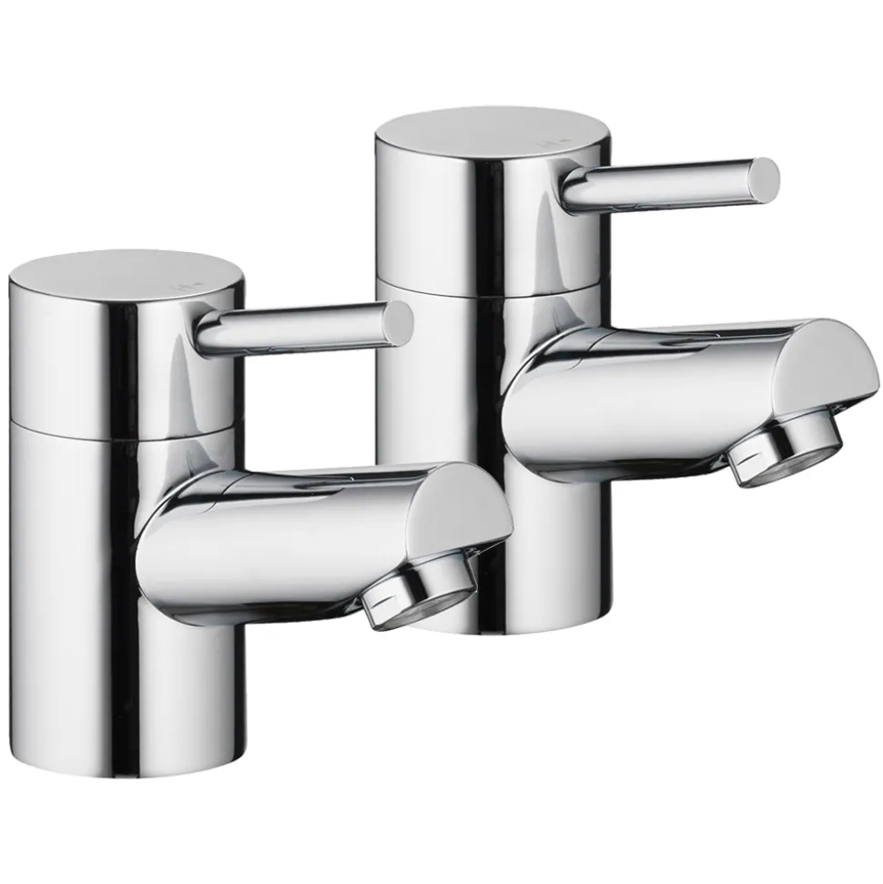 Vellamo Curvo Basin Pillar Taps