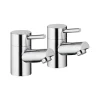 Vellamo Curvo Bath Pillar Taps