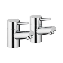 Vellamo Curvo Bath Pillar Taps