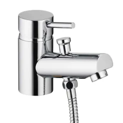 Vellamo Curvo Mono Bath Shower Mixer with Shower Attachment