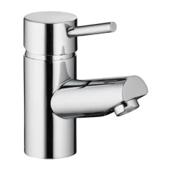 Vellamo Curvo Small Basin Mixer with Clicker Waste