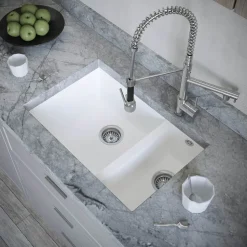 Vellamo Designer 1.5 Bowl Comite Composite Inset/Undermount Kitchen Sink & Waste - 670 x 440mm