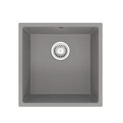 Vellamo Designer 1 Bowl Comite Composite Inset/Undermount Kitchen Sink & Waste - 440 x 440mm