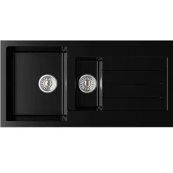 Vellamo Designer 1.5 Bowl Comite Composite Kitchen Sink & Waste with Reversible Drainer - 1000 x 500mm