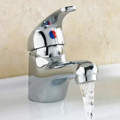 Vellamo Echo Single Lever Chrome Basin Tap & Waste