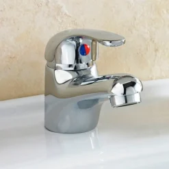 Vellamo Echo Single Lever Chrome Basin Tap & Waste