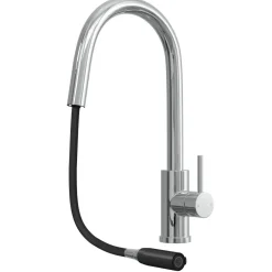Vellamo Eclipse Concealed Pull Out Spray Single Lever Mono Kitchen Mixer Tap