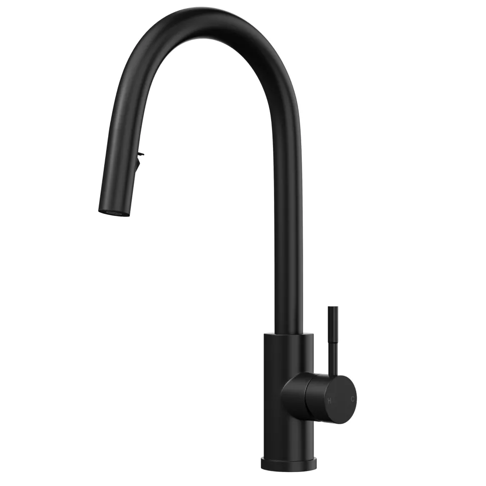Vellamo Eclipse Concealed Pull Out Spray Single Lever Mono Kitchen Mixer Tap