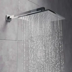 Vellamo Forte Square ABS Fixed Shower Head 200mm