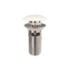 Vellamo Gloss White Ceramic Slotted Click Clack Basin Waste