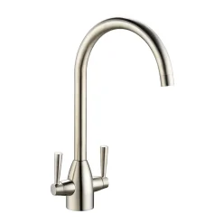 Vellamo Hero Mono Kitchen Mixer Tap - Brushed Nickel