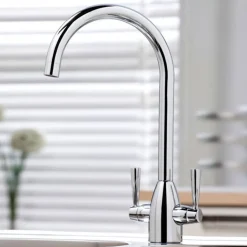 Vellamo Hero Polished Chrome Mono Kitchen Mixer and Complete Filter Kit