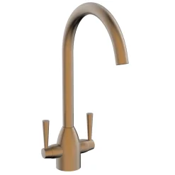 Vellamo Hero Twin Lever Mono Kitchen Mixer Tap