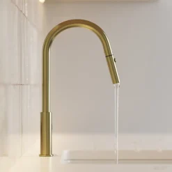 Vellamo Kara Pull Out Spray Single Lever Mono Kitchen Mixer Tap