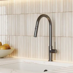 Vellamo Kara Pull Out Spray Single Lever Mono Kitchen Mixer Tap