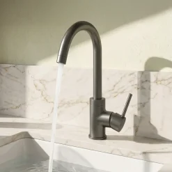 Vellamo Kara Single Lever Mono Kitchen Mixer Tap - Gunmetal
