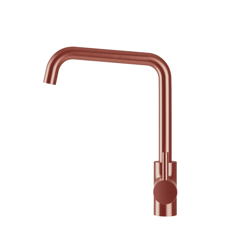 Vellamo Koro Single Lever Mono Kitchen Mixer - Brushed Copper