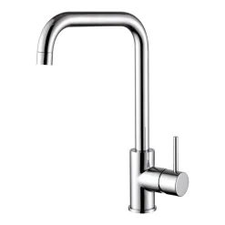 Vellamo Koro Single Lever Mono Kitchen Sink Mixer Tap - Polished Chrome