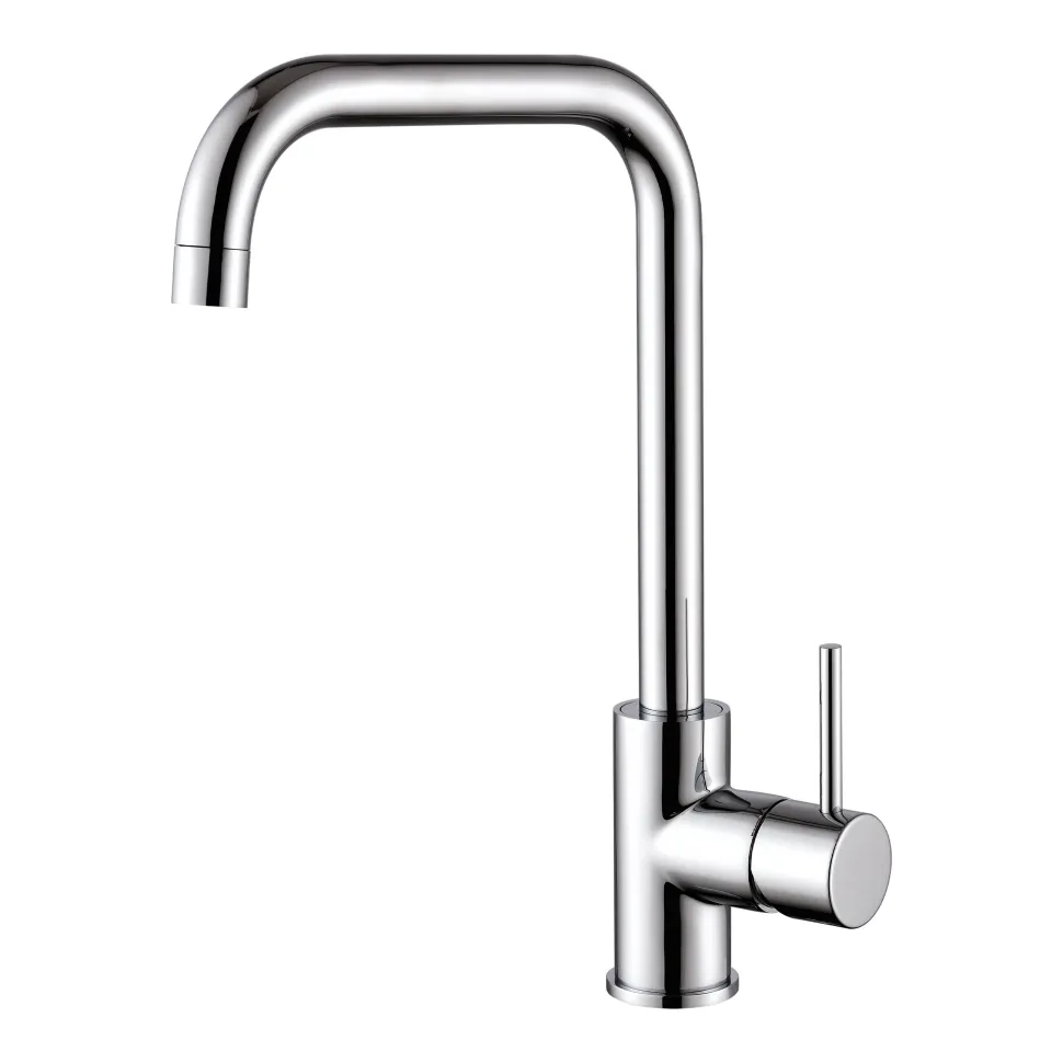 Vellamo Koro Single Lever Mono Kitchen Sink Mixer Tap - Polished Chrome