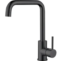 Vellamo Koro Single Lever Mono Kitchen Mixer Tap - Matt Black