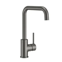 Vellamo Koro U Spout Single Lever Mono Kitchen Mixer Tap - Gunmetal