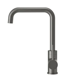 Vellamo Koro U Spout Single Lever Mono Kitchen Mixer Tap - Gunmetal