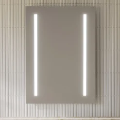 Vellamo LED Illuminated Battery Operated Mirror - 500 x 700mm