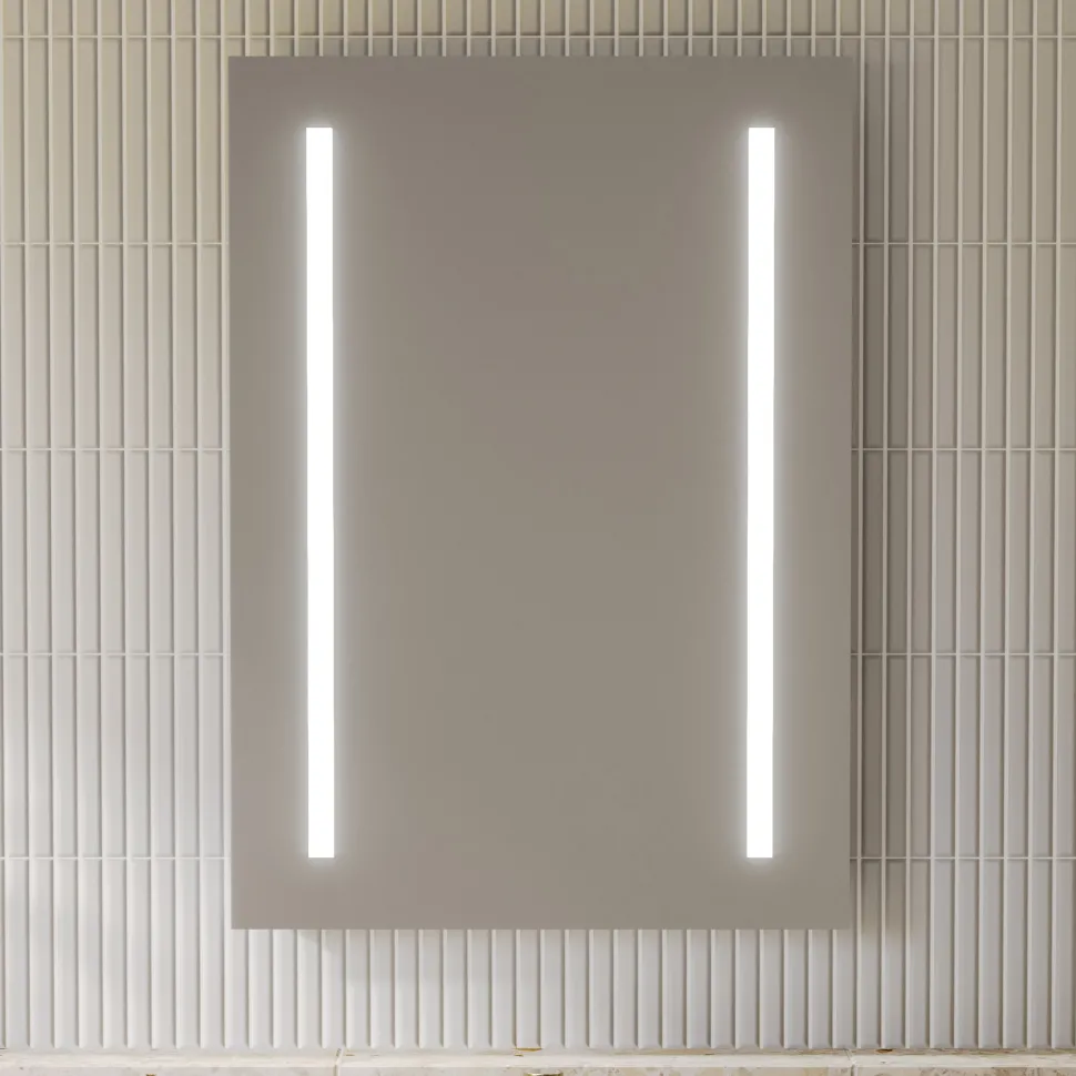 Vellamo LED Illuminated Battery Operated Mirror - 500 x 700mm