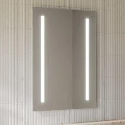 Vellamo LED Illuminated Battery Operated Mirror - 500 x 700mm