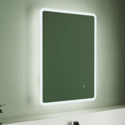 Vellamo LED Illuminated Universal Bathroom Mirror with Demister Pad - 500 x 700mm