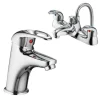Vellamo Loop Basin Mixer and Bath Shower Mixer Pack