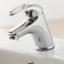 Vellamo Loop Small Basin Mixer with Clicker Waste