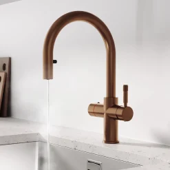 Vellamo Luna 4-in-1 Pull Out Instant Boiling Water Tap with Boiler & Filter