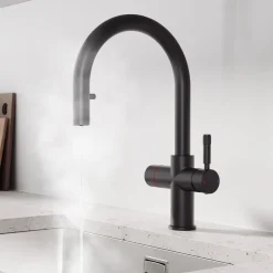 Vellamo Luna 4-in-1 Pull Out Instant Boiling Water Tap with Boiler & Filter