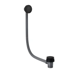 Vellamo Matt Black Clicker Bath Waste & Overflow