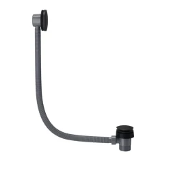 Vellamo Matt Black Clicker Bath Waste & Overflow