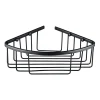 Vellamo Matt Black Corner Shower Basket