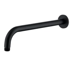Vellamo Matt Black Wall Mounted Arm - 300mm