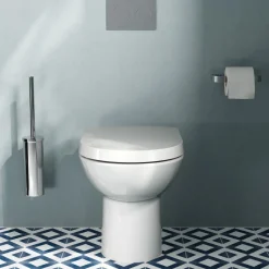 Vellamo Modern D-Shaped Back to Wall Toilet with Soft Close Seat