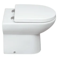 Vellamo Modern D-Shaped Back to Wall Toilet with Soft Close Seat