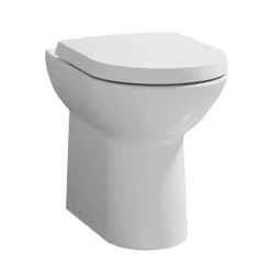 Vellamo Modern D-Shaped Comfort Height Back to Wall Toilet with Soft Close Seat